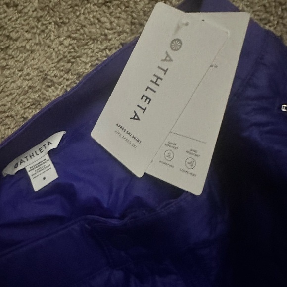 Athleta Vibrant Purple Quilted Midi Skirt - Picture 6 of 7